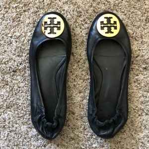 Black Tory Burch ballet flats